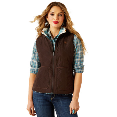 Ariat Women's Dilon Insulated Reversible Vest - Mole