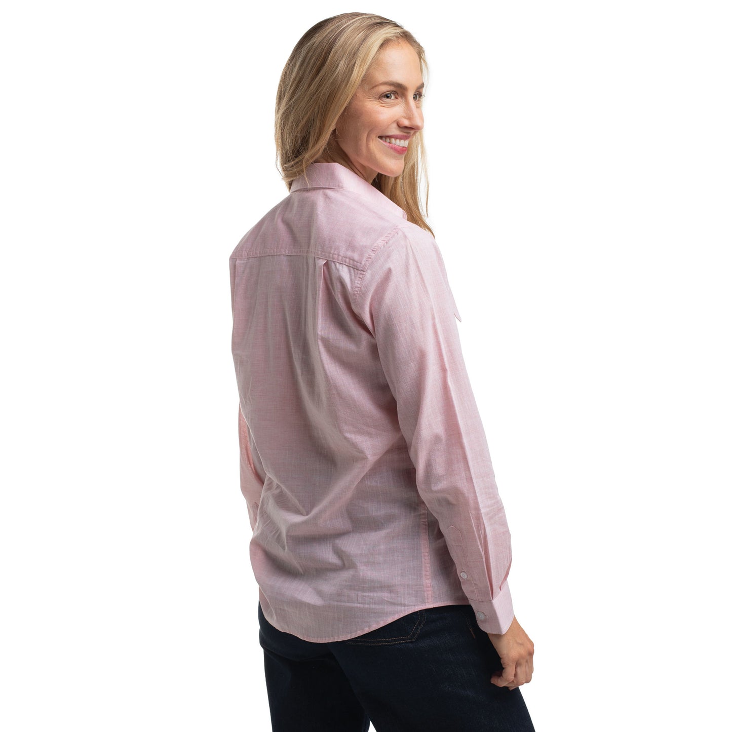 Just Country Women's Abbey Full Button Shirt  - Powder Pink