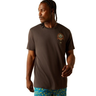 Ariat Mens Sponsors Tshirt - Vintage Black