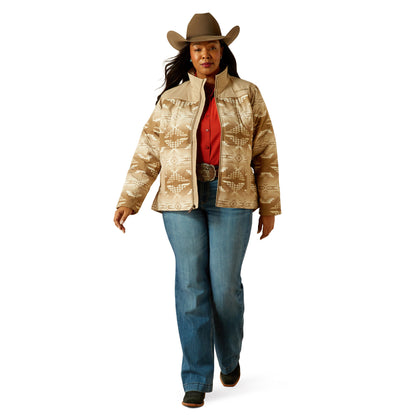 Ariat Women's Crius Insulated Jacket - Savannah Tan With Dune Print