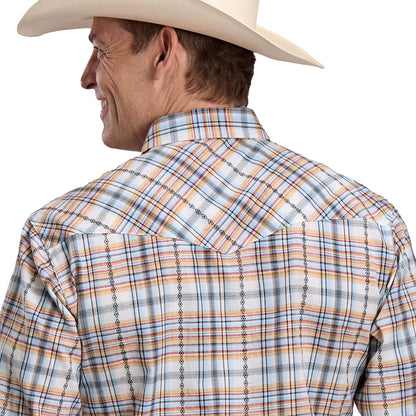 Roper Men's West Made Collection Long Sleeve Shirt Plaid White - 03-001-0062-0482