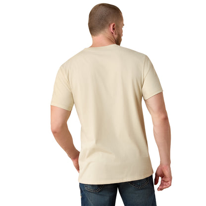 Ariat Men's Land of The Free Farm Shield T-shirt - Natural