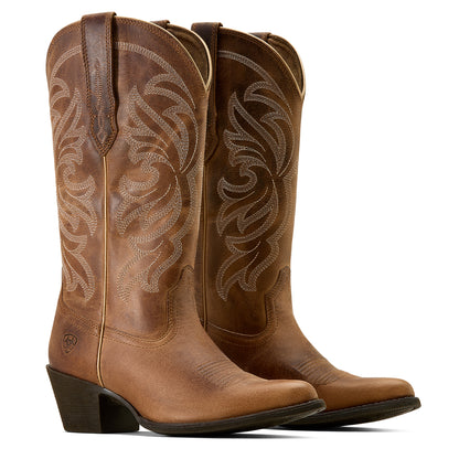 Ariat Womens Heritage J Toe Stretch fit Boot - Mesa Tan