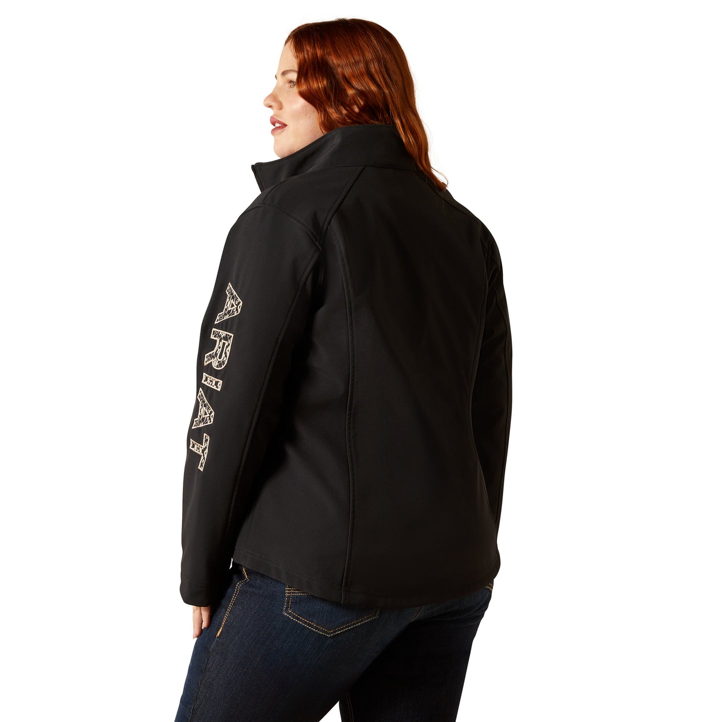 Ariat Women's Logo Softshell Jacket - Black/Southwest Minimal Print