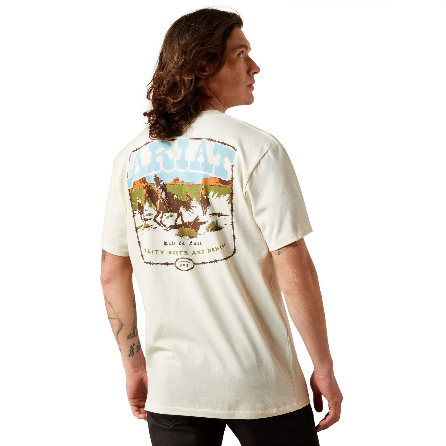 Ariat Men's Pulp Western Short Sleeve Tee - Turtledove
