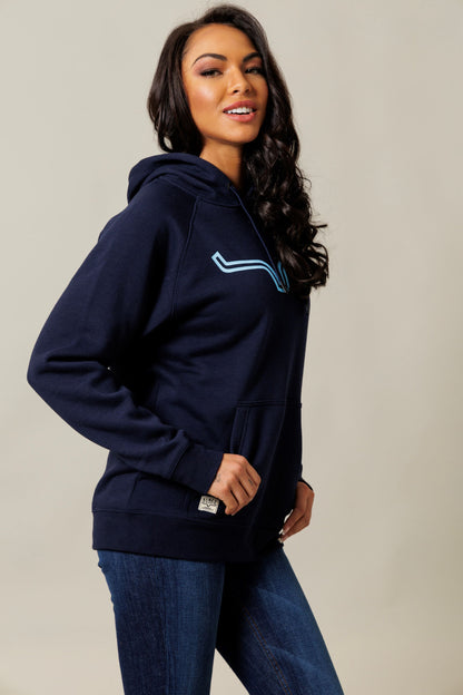 Kimes Ranch Womens Outlier Hoodie -Navy