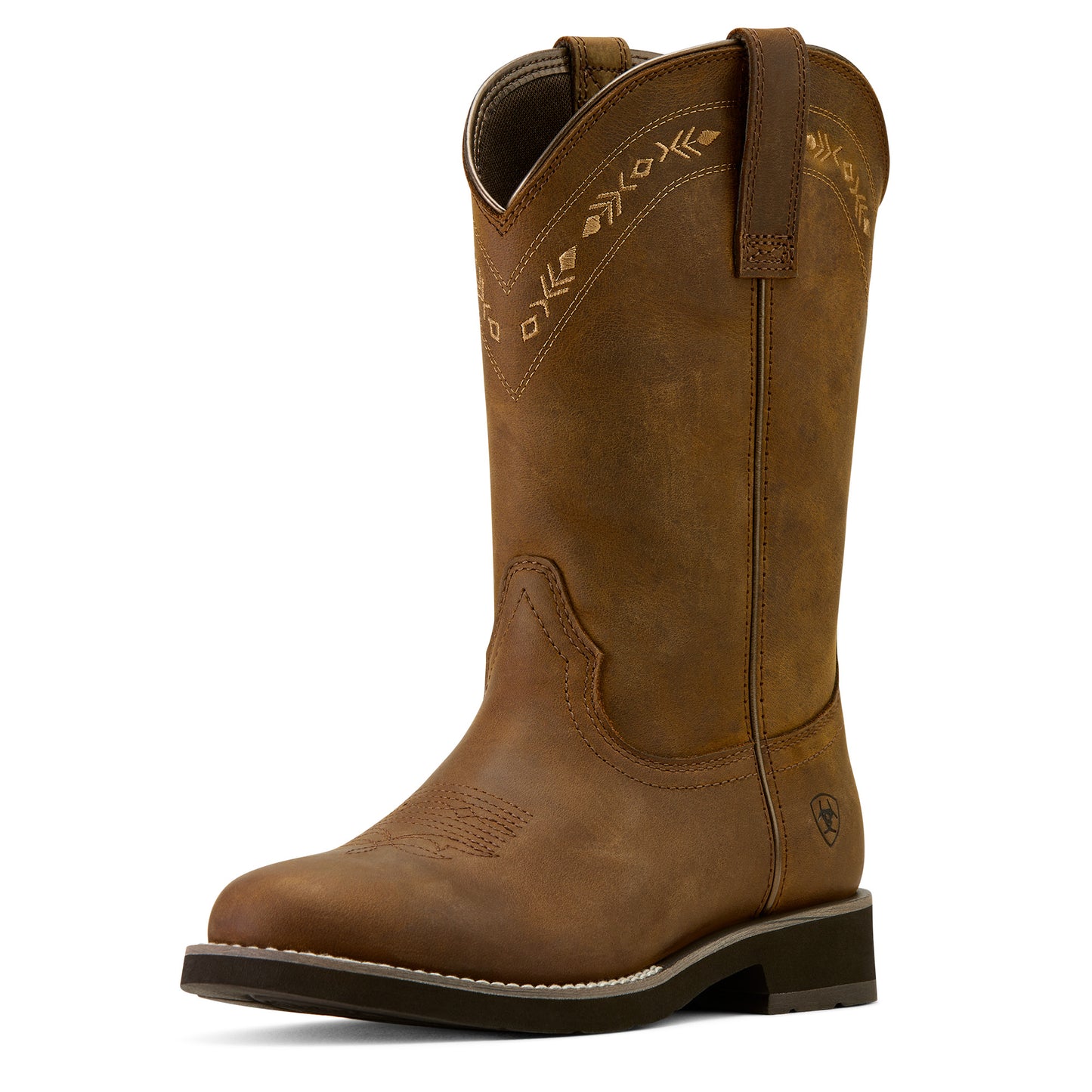 Ariat Women's Kearney Round Toe Western Boot - Distressed Brown