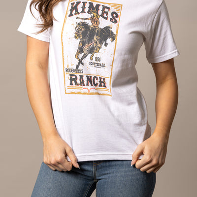 Kimes Ranch Womens Rodeo Days Tshirt - White
