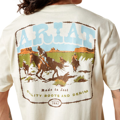 Ariat Men's Pulp Western Short Sleeve Tee - Turtledove