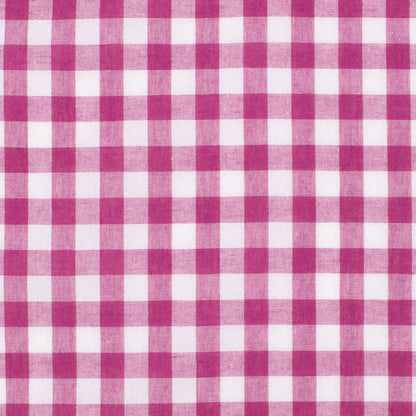 Just Country Infant Frankie Short Sleeve Full Button Jumpsuit -  Magenta & White Check