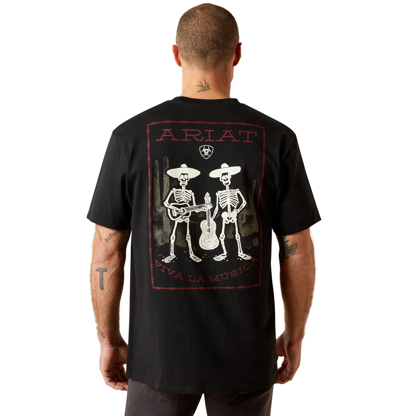 Ariat Men's Grateful Muertos Short Sleeve Tee - Black