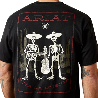 Ariat Men's Grateful Muertos Short Sleeve Tee - Black