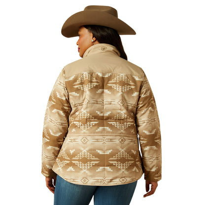 Ariat Women's Crius Insulated Jacket - Savannah Tan With Dune Print