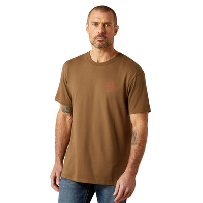 Ariat Men's Arrowhead Short Sleeve Tee -  Teak