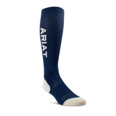 Ariat Unisex Ariattek Essential Socks Navy/ Summer Sand