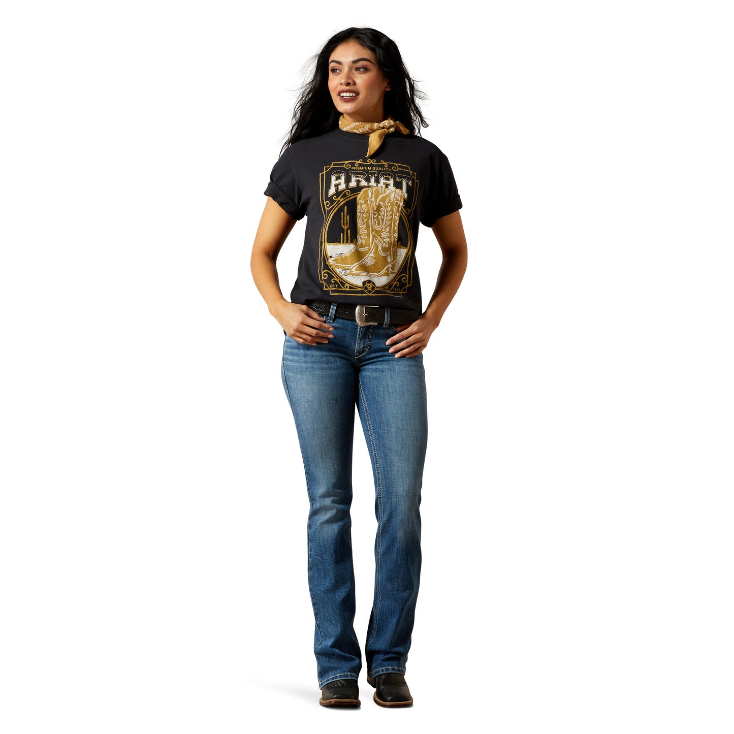 Ariat Women's Boot Cloche Tee - Vintage Black