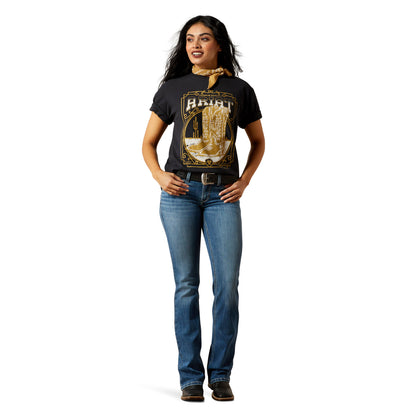 Ariat Women's Boot Cloche Tee - Vintage Black