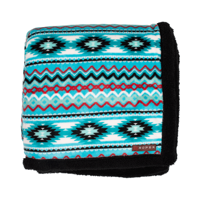 Roper Throw Rug - Aztec Turquoise 03-106-355-6503