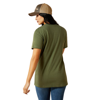 Ariat Women's Desert Snake Tee - Military Heather