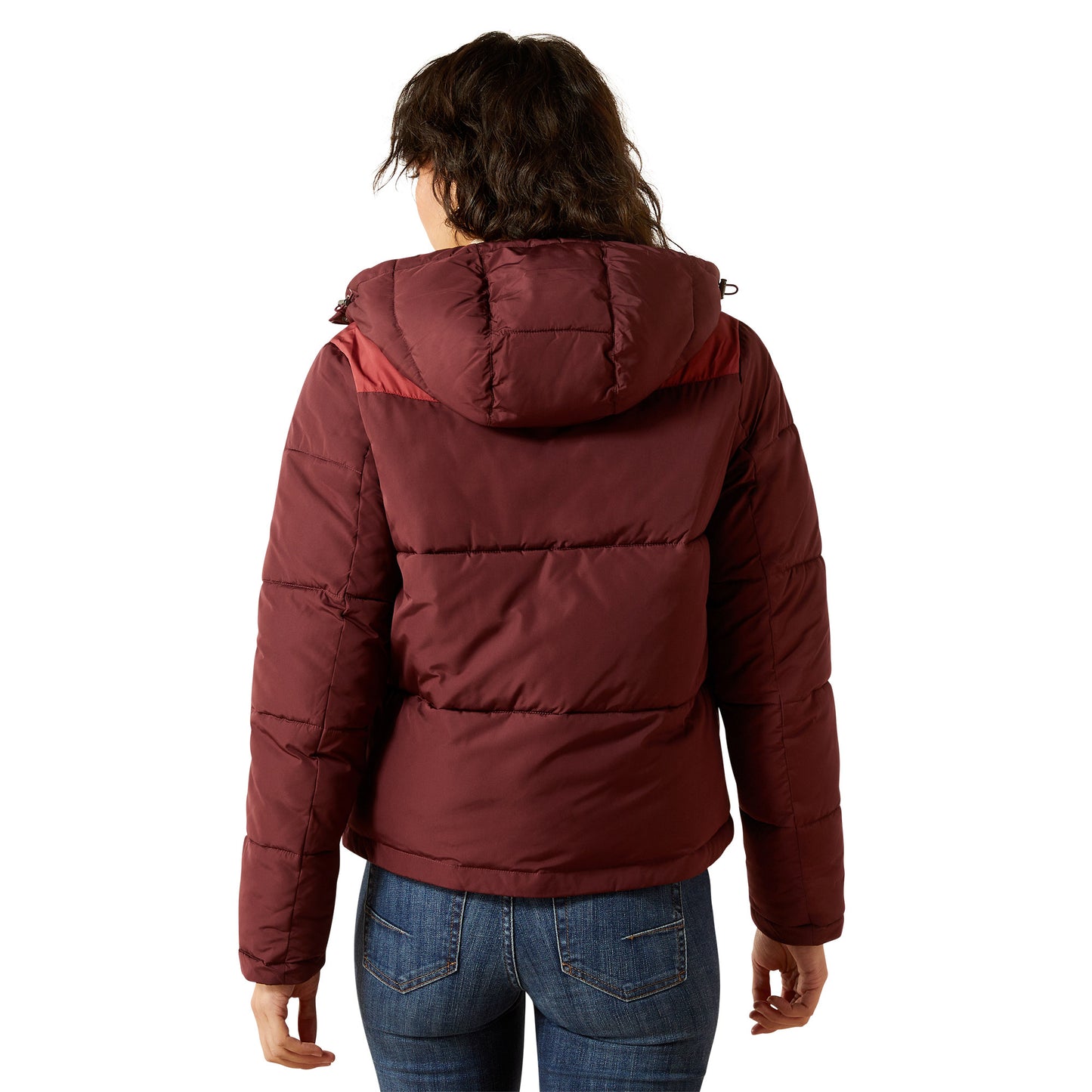 Ariat Women's Frontier Puffer Jacket - Windsor Wine/ Burnt Russet
