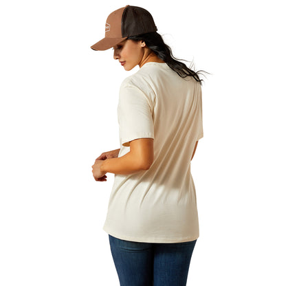 Ariat Women's Retro Block Poster Tee - Natural