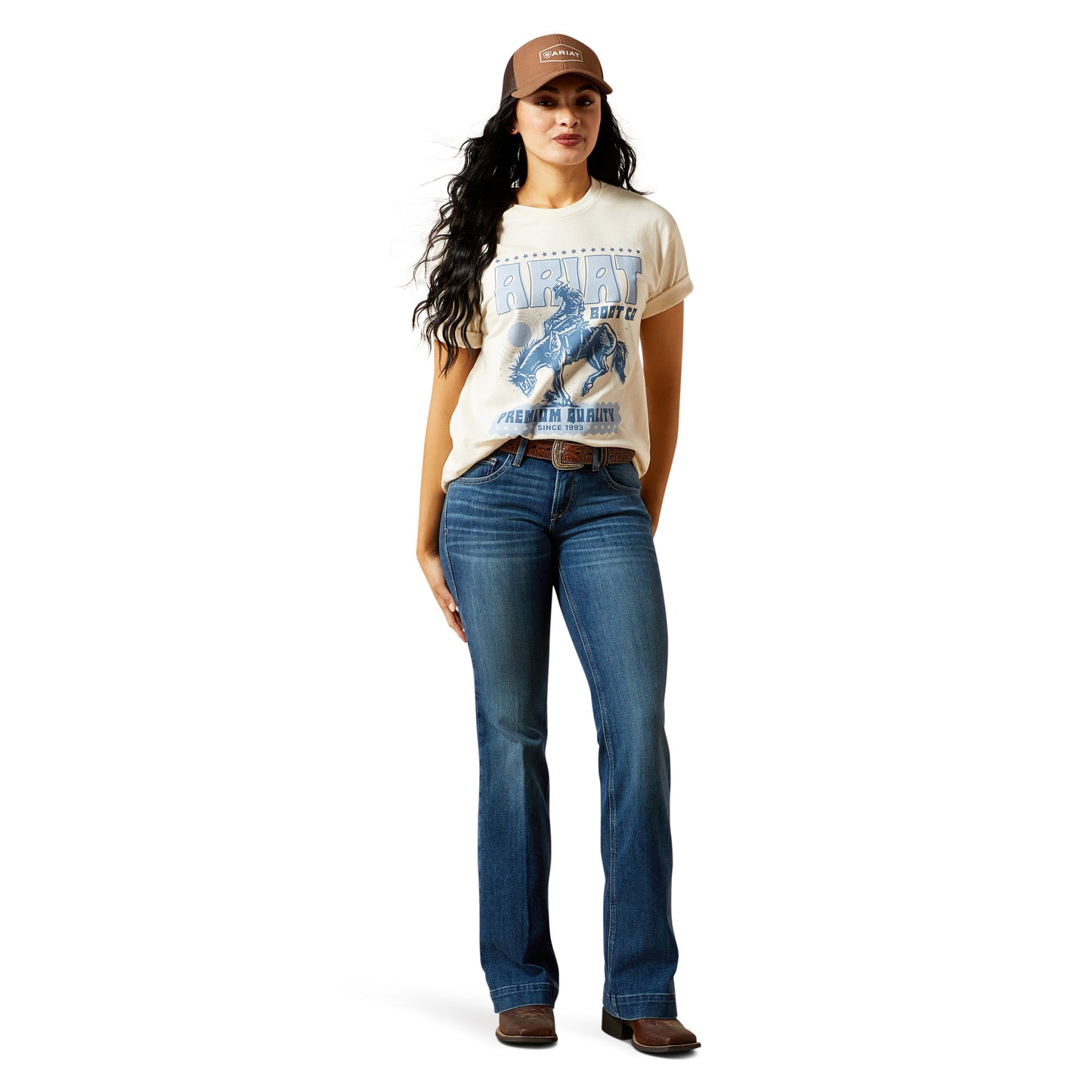 Ariat Women's Retro Block Poster Tee - Natural