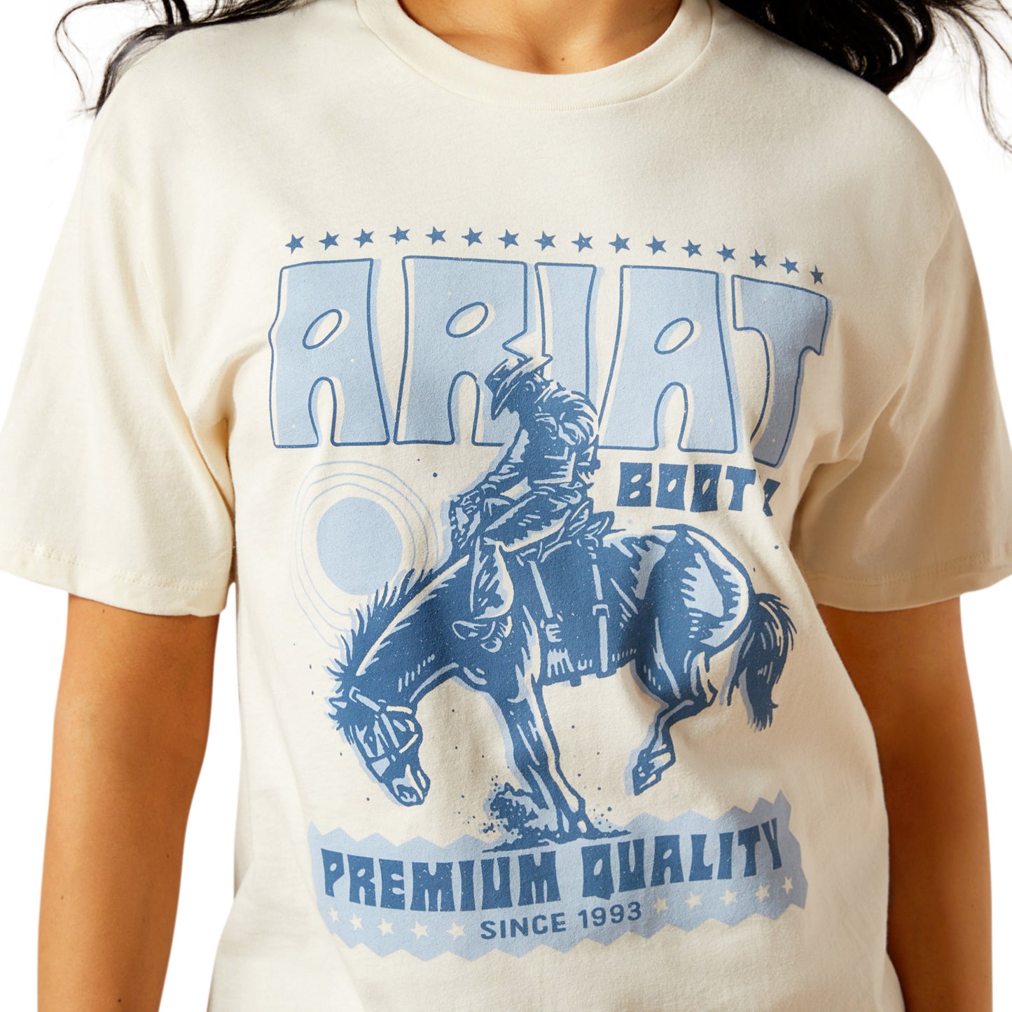 Ariat Women's Retro Block Poster Tee - Natural
