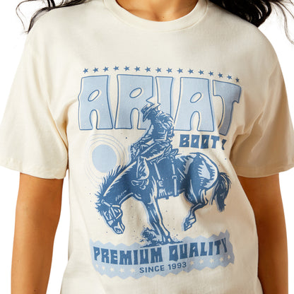 Ariat Women's Retro Block Poster Tee - Natural