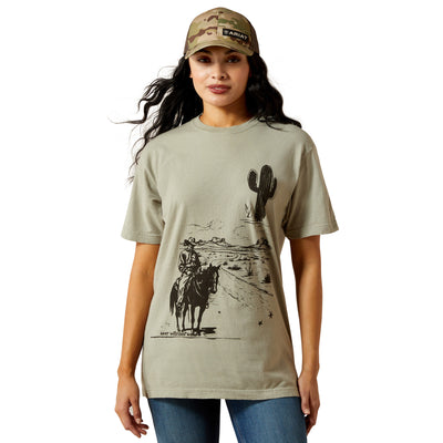 Ariat Women's Sketchy Cowboy Tee - Vintage Camel