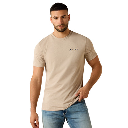 Ariat Men's Sandstone Shield T-shirt - Brindle Heather