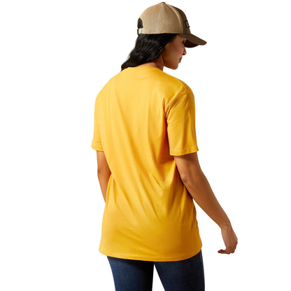 Ariat Women's Western Photo Tee - Mustard