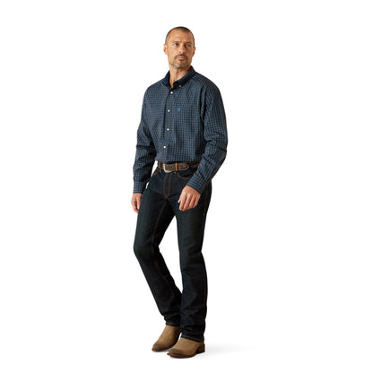Ariat Mens Wrinkle Free Carlos Long Sleeve Shirt - Black