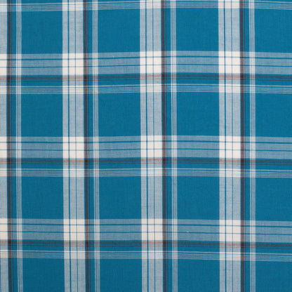 Just Country Men's Austin Full Button Long Sleeve Print Workshirt - Petrol Plaid
