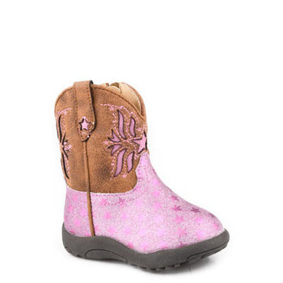 Roper Infant Cowbaby Starlet Pink Glitter / Brown 09-016-1903-3619