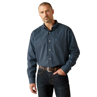 Ariat Mens Wrinkle Free Carlos Long Sleeve Shirt - Black