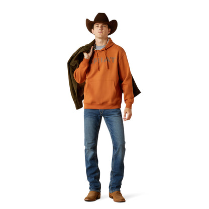 Ariat Men's Stitch Shield Logo Hoodie - Adobe