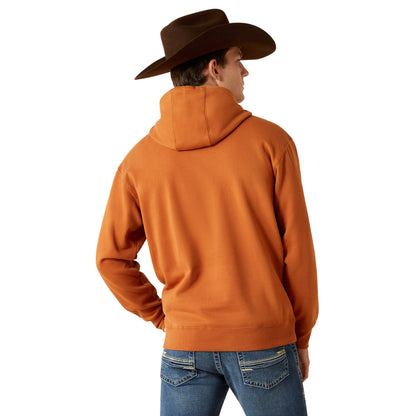 Ariat Men's Stitch Shield Logo Hoodie - Adobe