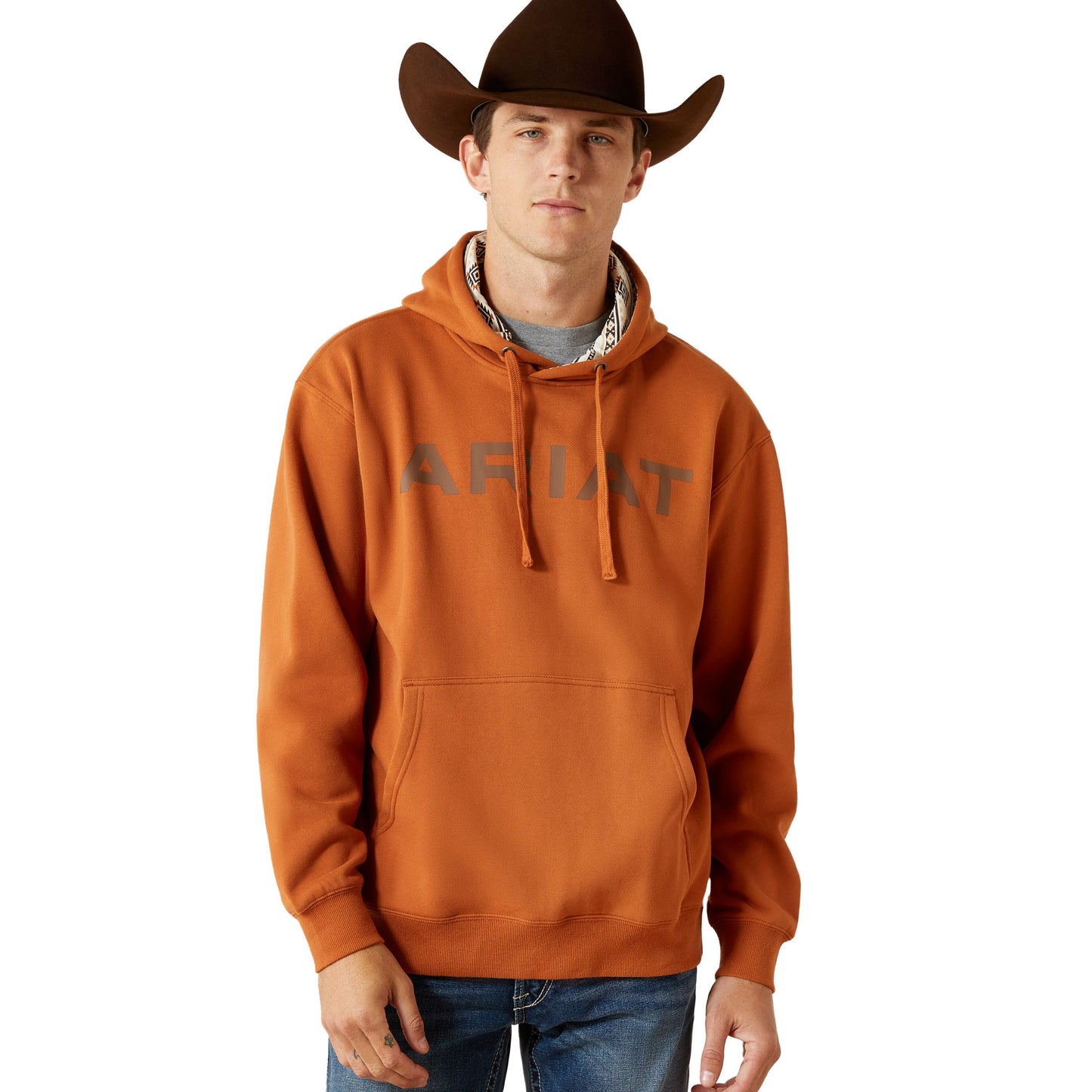 Ariat Men's Stitch Shield Logo Hoodie - Adobe