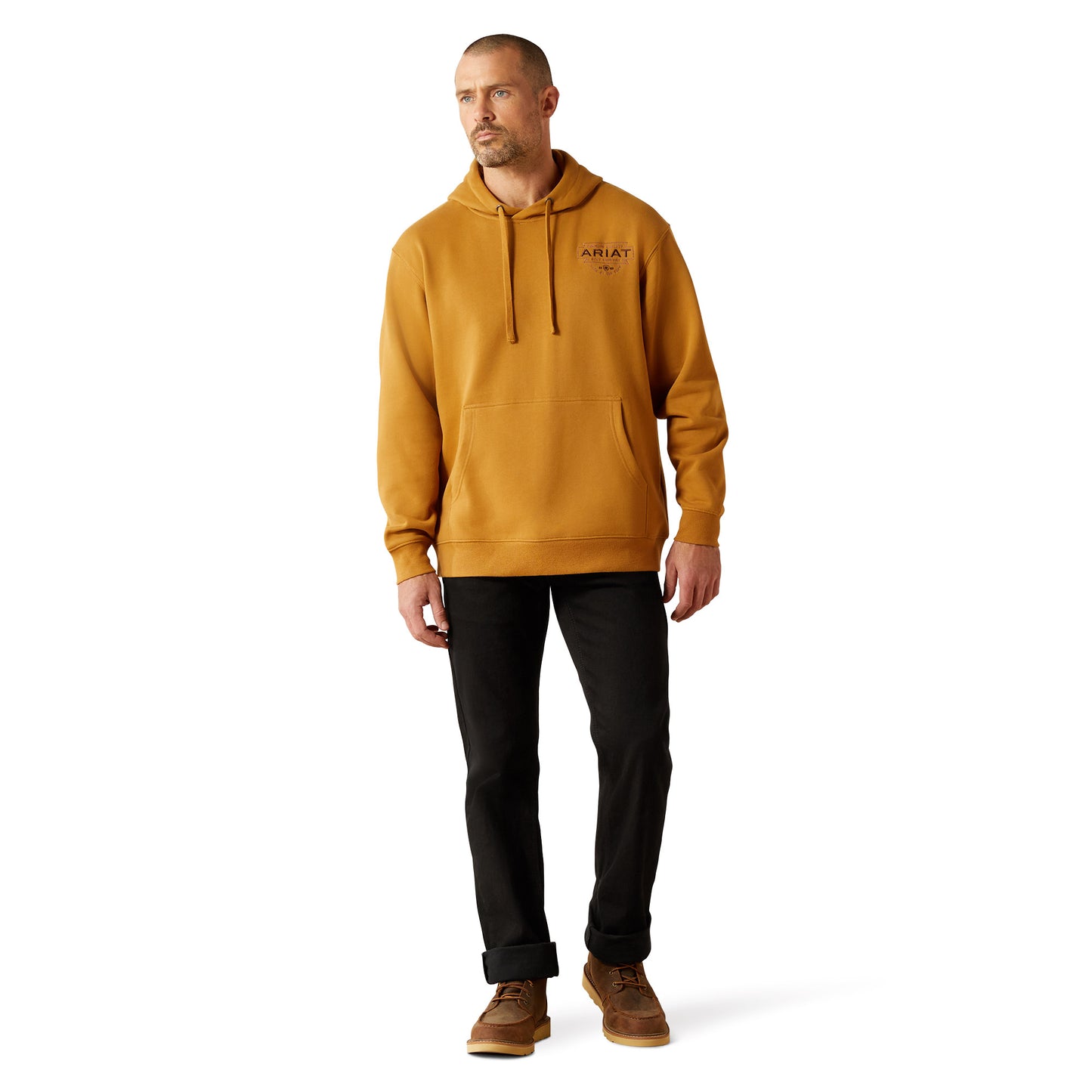 Ariat Men's Southwest Simple Buckle Hoodie - Bone Brown
