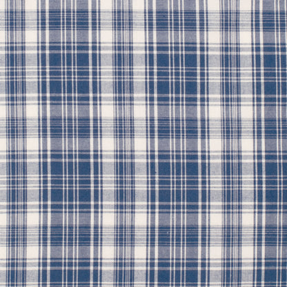 Just Country Men's Austin Full Button Long Sleeve Print Workshirt - Royal Blue & White Plaid