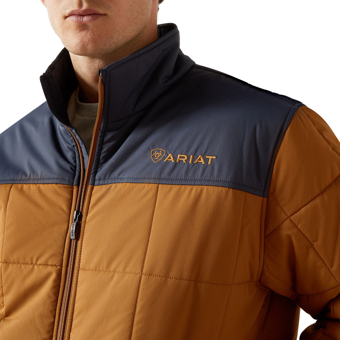 Ariat Men's Crius Insulated Jacket -  Blue Nights/ Almond Khaki