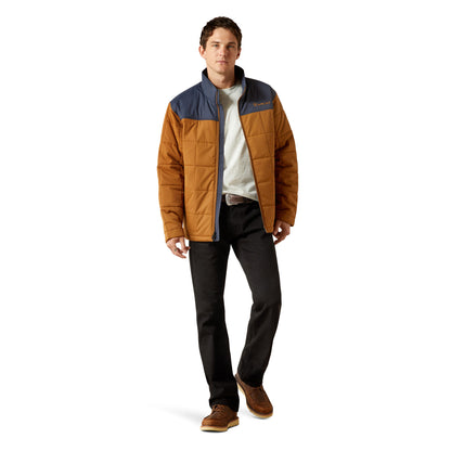 Ariat Men's Crius Insulated Jacket -  Blue Nights/ Almond Khaki