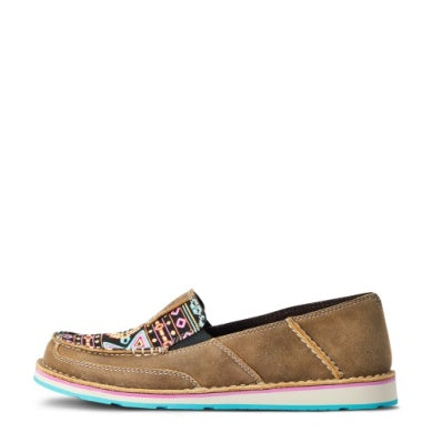 Ariat Wmns Cruisers Brown Bomber/ Neon Lights