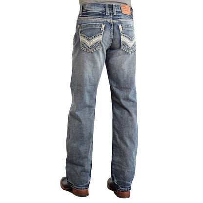 Stetson Men's jeans 1312 Pieced Pocket - Blue