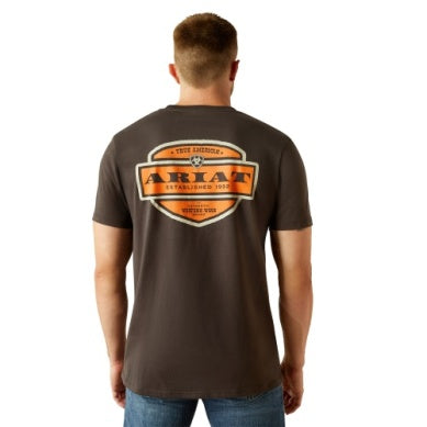 Ariat Mens Ol'style Lockup Tshirt - Vintage Black