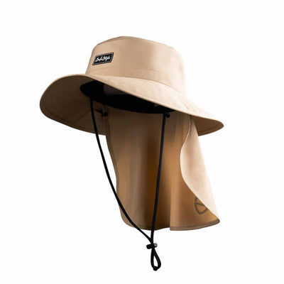 SafeStyle Worksite to Weekend Flap Bucket Hat - Tan
