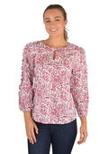 THOMAS COOK WMNS POPPY RUFFLE BLOUSE