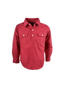 HARD SLOG KIDS CASEY 1/2 PLKT L/S SHIRT
