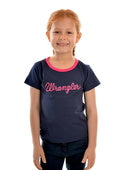 WRANGLER GIRLS LOGO TEE