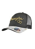 WRANGLER HEART HIGH PONYTAIL TRUCKER CAP